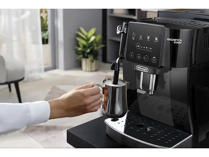 Cafetera superautomática - De'Longhi Magnifica Start ECAM220.21.BG, Molinillo integrado, Sistema Thermoblock, Vaporizador, 1450 W, 15 bar, Negro - Imagen 6