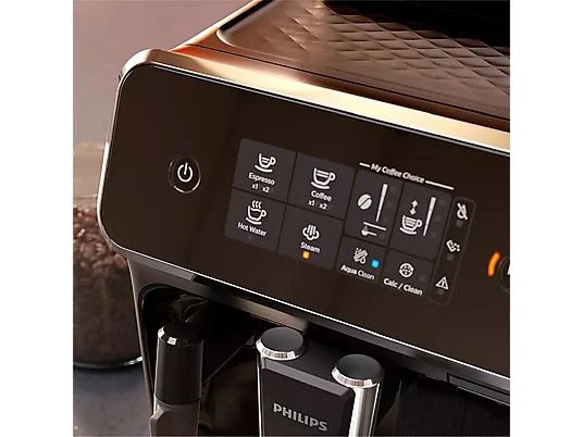 Cafetera superautomática - Philips EP2220/10, Molinillo integrado, Espumador de leche clásico, 1500W, 15 bar, 2 tazas, Negro - Imagen 7