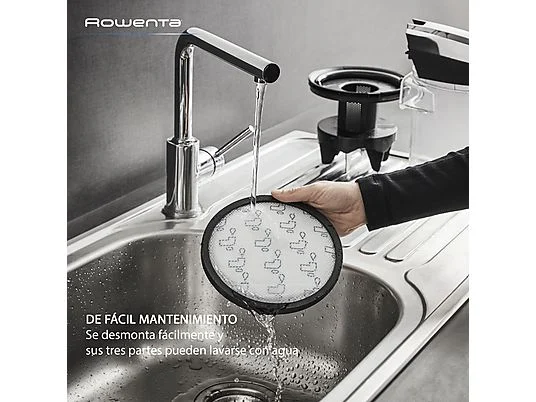 Aspirador sin bolsa - Rowenta Compact Power XXL RO4B25, 900W, 2.5 L, Filtración Ciclónica 3 niveles, Radio acción 8.8 m, 75 dB(A), Negro - Imagen 9