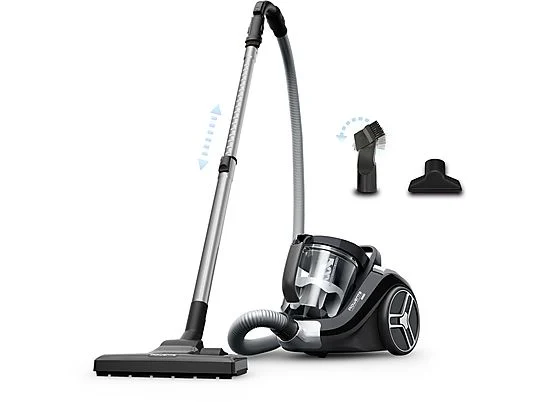 Aspirador sin bolsa - Rowenta Compact Power XXL RO4B25, 900W, 2.5 L, Filtración Ciclónica 3 niveles, Radio acción 8.8 m, 75 dB(A), Negro - Imagen 12