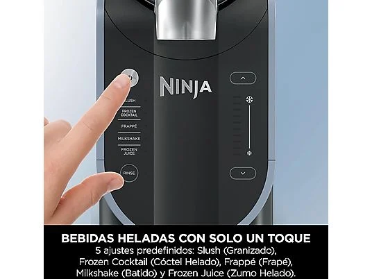 Máquina de granizados - Ninja SLUSHi, 800 W, 1.9 l, 5 ajustes preestablecidos, Compresor WhisperChill, 7 raciones, Azul hielo - Imagen 5