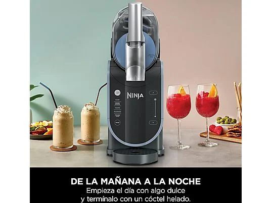 Máquina de granizados - Ninja SLUSHi, 800 W, 1.9 l, 5 ajustes preestablecidos, Compresor WhisperChill, 7 raciones, Azul hielo - Imagen 6