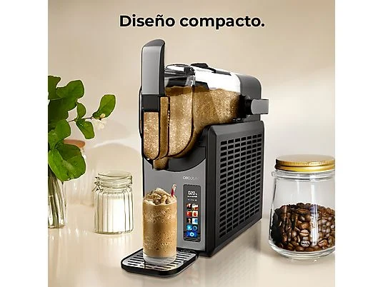 Máquina de granizados - Cecotec Twist&Ice 2600, 220 W, Capacidad 2.6L, Panel control táctil, 6 modos, Diseño compacto, Boquilla antigoteo, Negro - Imagen 7