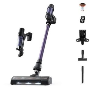 Aspirador escoba - Rowenta X-Pert 7.60 RH6A39, 140 W, Ultraligera, 45 min. autonomía, Depósito 0.44L, Accesorios, Púrpura