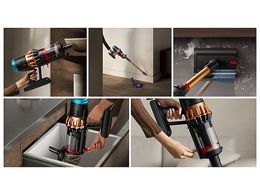 Aspirador escoba - Dyson V16 Piston Animal™, Potencia succión 315 AW, Autonomía 70 min, Antienredos, Black/Cooper - Imagen 5