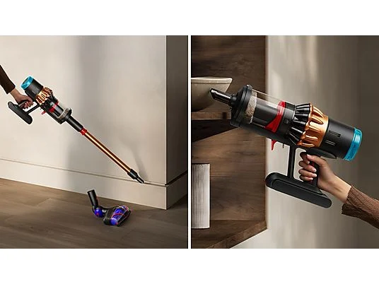 Aspirador escoba - Dyson V16 Piston Animal™, Potencia succión 315 AW, Autonomía 70 min, Antienredos, Black/Cooper - Imagen 7