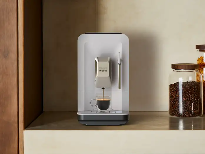Cafetera superautomática - KRUPS My Coffee EA201B, 3 recetas de café, Táctil, Molinillo, Bandeja de goteo extraíble, Compacta, 15 bares, Gris - Imagen 2