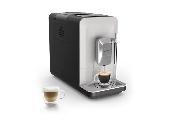 Cafetera superautomática - KRUPS My Coffee EA201B, 3 recetas de café, Táctil, Molinillo, Bandeja de goteo extraíble, Compacta, 15 bares, Gris - Imagen 5