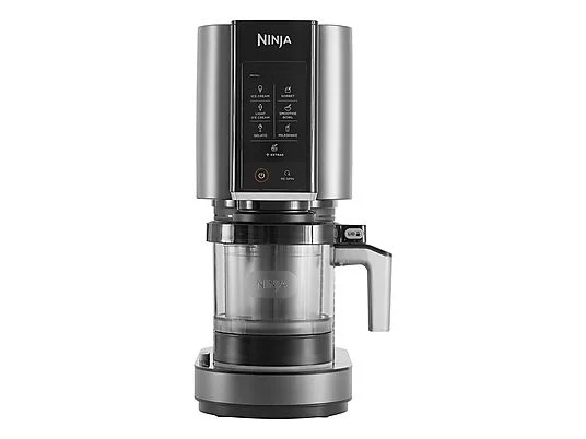 Heladera - Ninja CREAMi NC302EU, 7 programas, 800 W, 2 tarrinas 473 ml, Negro y plateado - Imagen 11