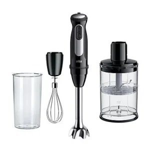 Batidora de mano - BRAUN MQ55254MBK, 1000 W, 25 velocidades, Bicolor