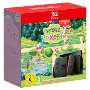 Consola Nintendo Switch 2 - Nintendo Switch 2 + Pokemon Pokopia, 7.9” Full HD HDR 120 Hz, 256 GB, Magnetic Joy-Con 2 con modo ratón, Negro
