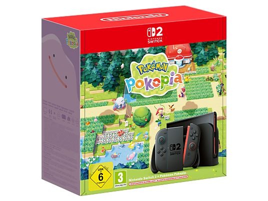 Consola Nintendo Switch 2 - Nintendo Switch 2 + Pokemon Pokopia, 7.9” Full HD HDR 120 Hz, 256 GB, Magnetic Joy-Con 2 con modo ratón, Negro