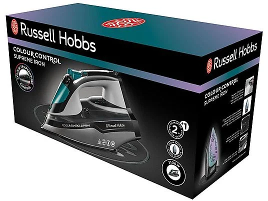 Plancha de vapor - RUSSELL HOBBS 214142567, 180 g/ming/min, 0,35 l, Negro - Imagen 3