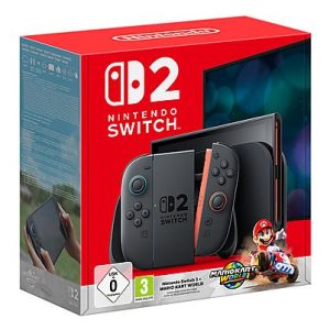 Consola Nintendo Switch 2 - NINTENDO SWITCH 2 + MARIO KART WORLD, 256 GB, Black